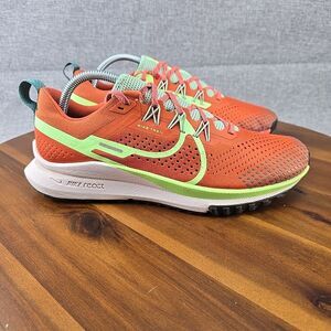 Nike React Pegasus Trail 4 Orange Green‎ Women’s 10 Running Shoes Sneakers